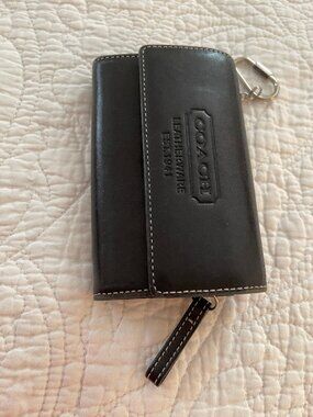 Black Coach Wallet/Change Purse